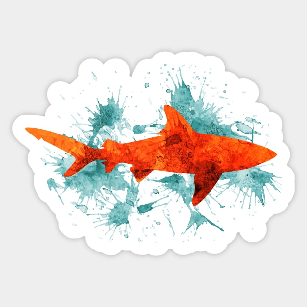 Shark Splash Sticker by BeeG